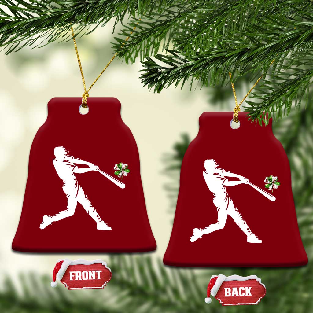 St Patricks Day Baseball Batter Ceramic Ornament Irish Sports Gift TS12 Print Your Wear