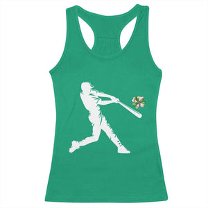 St Patricks Day Baseball Batter Racerback Tank Top Irish Sports Gift TS12 Irish Green Print Your Wear