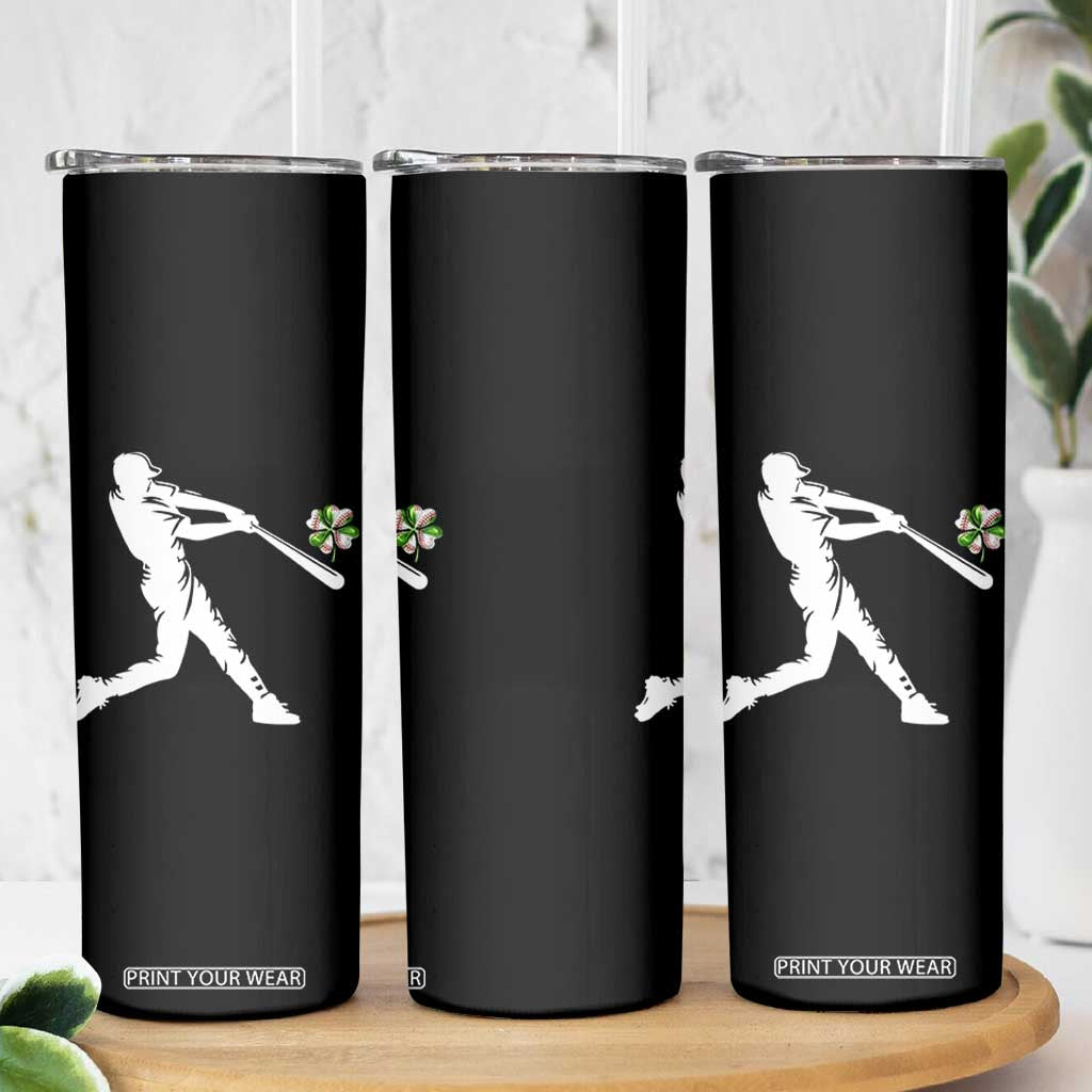St Patricks Day Baseball Batter Skinny Tumbler Irish Sports Gift TS12 Print Your Wear
