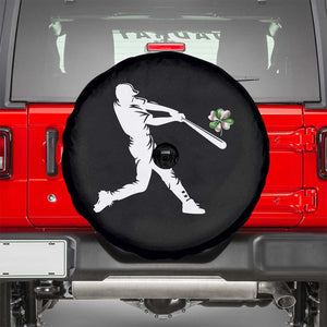 St Patricks Day Baseball Batter Spare Tire Cover Irish Sports Gift TS12 Black Print Your Wear