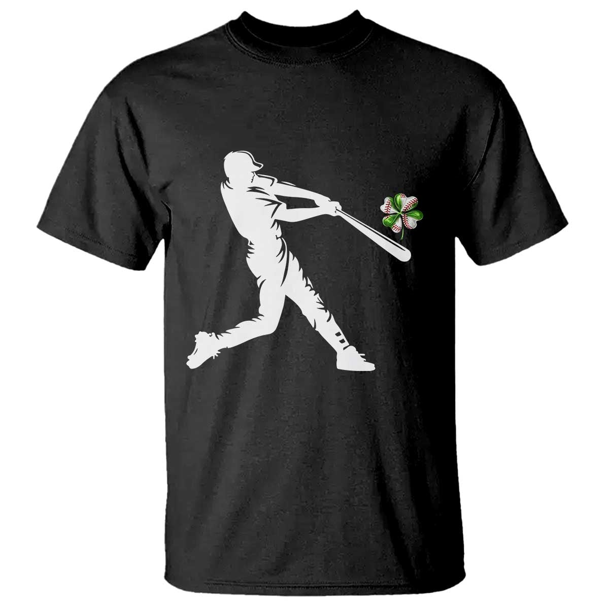 St Patricks Day Baseball Batter T Shirt Irish Sports Gift