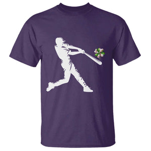 St Patricks Day Baseball Batter T Shirt Irish Sports Gift TS12 Purple Print Your Wear