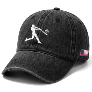 St Patricks Day Baseball Batter Washed Cotton Baseball Cap Irish Sports Gift TS12 Print Your Wear