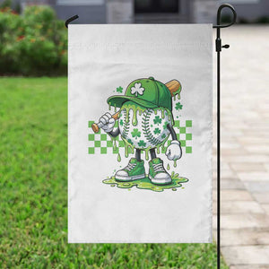St Patricks Day Shamrock Baseball Player Gift Garden Flag TS12 Print Your Wear
