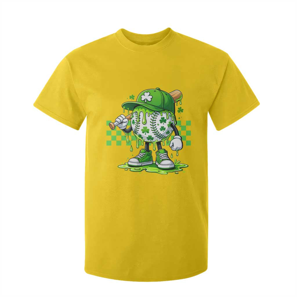 St Patricks Day Shamrock Baseball Player Gift T Shirt For Kid TS12 Daisy Print Your Wear