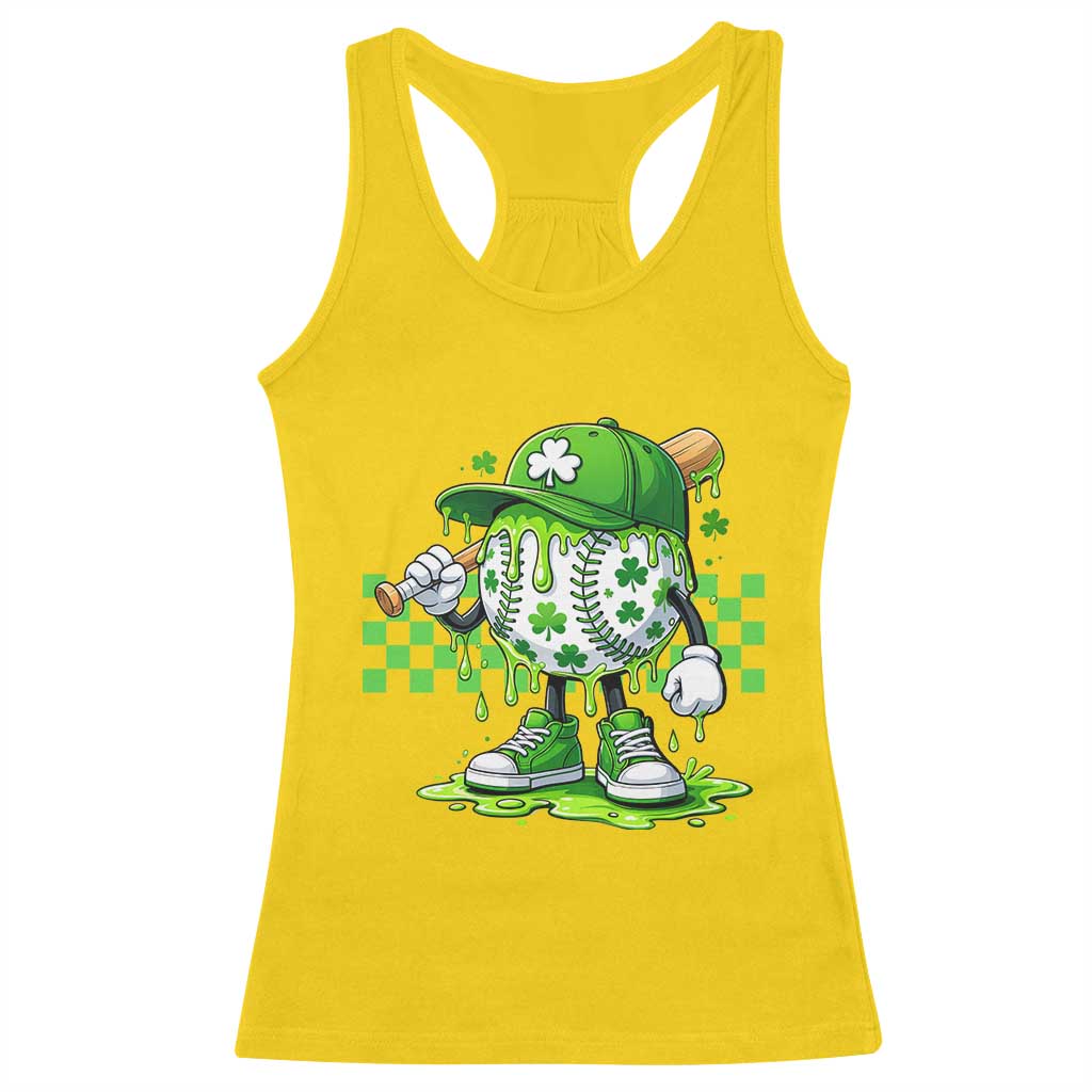 St Patricks Day Shamrock Baseball Player Gift Racerback Tank Top TS12 Daisy Print Your Wear