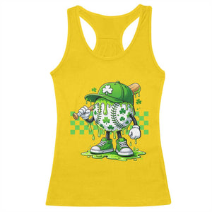 St Patricks Day Shamrock Baseball Player Gift Racerback Tank Top TS12 Daisy Print Your Wear