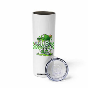 St Patricks Day Shamrock Baseball Player Gift Skinny Tumbler TS12 Print Your Wear