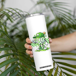 St Patricks Day Shamrock Baseball Player Gift Skinny Tumbler TS12 Print Your Wear