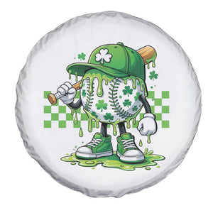 St Patricks Day Shamrock Baseball Player Gift Spare Tire Cover TS12 Print Your Wear