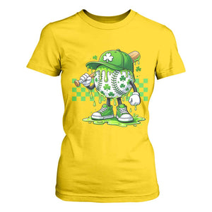 St Patricks Day Shamrock Baseball Player Gift T Shirt For Women TS12 Daisy Print Your Wear