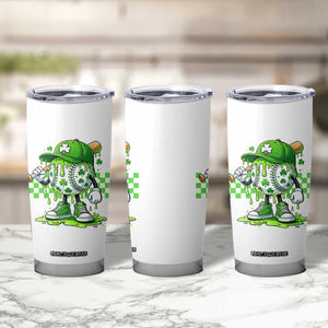 St Patricks Day Shamrock Baseball Player Gift Tumbler Cup TS12 Print Your Wear