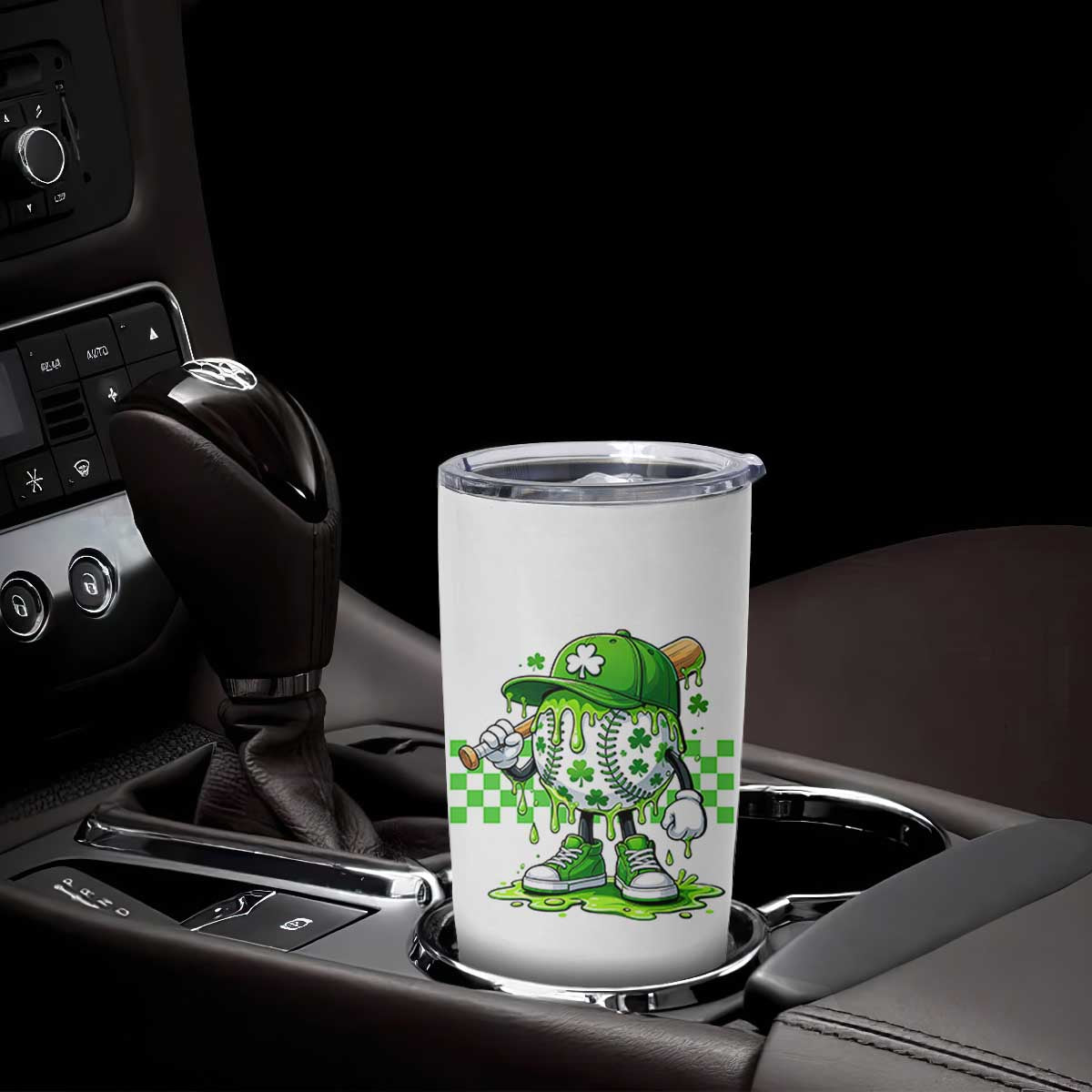 St Patricks Day Shamrock Baseball Player Gift Tumbler Cup TS12 Print Your Wear