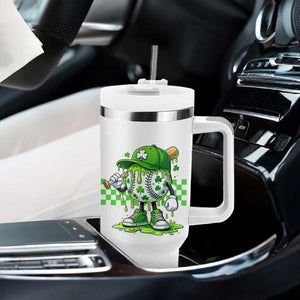 St Patricks Day Shamrock Baseball Player Gift Tumbler With Handle TS12 Print Your Wear