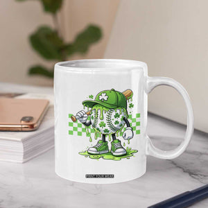 St Patricks Day Shamrock Baseball Player Gift Coffee Mug TS12 Print Your Wear