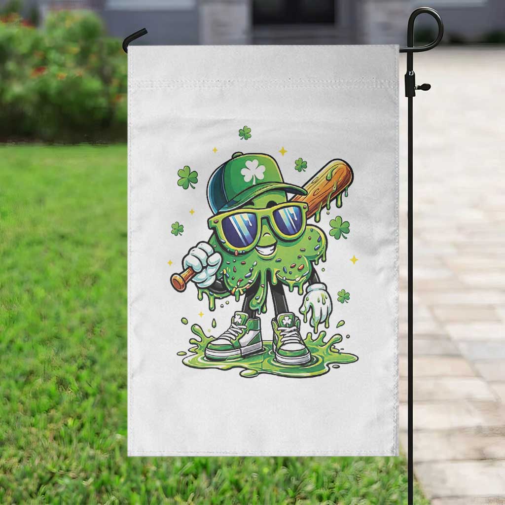 Funny St Patricks Day Clover Baseball Player Gift Garden Flag TS12 Print Your Wear