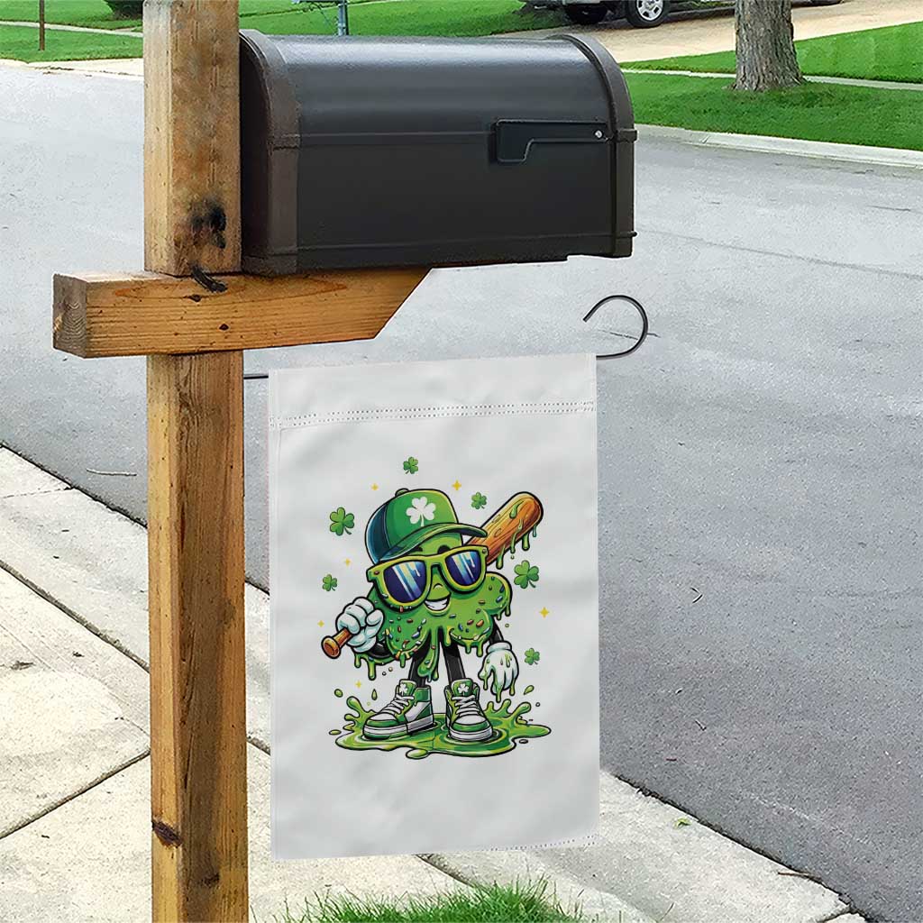 Funny St Patricks Day Clover Baseball Player Gift Garden Flag TS12 Print Your Wear