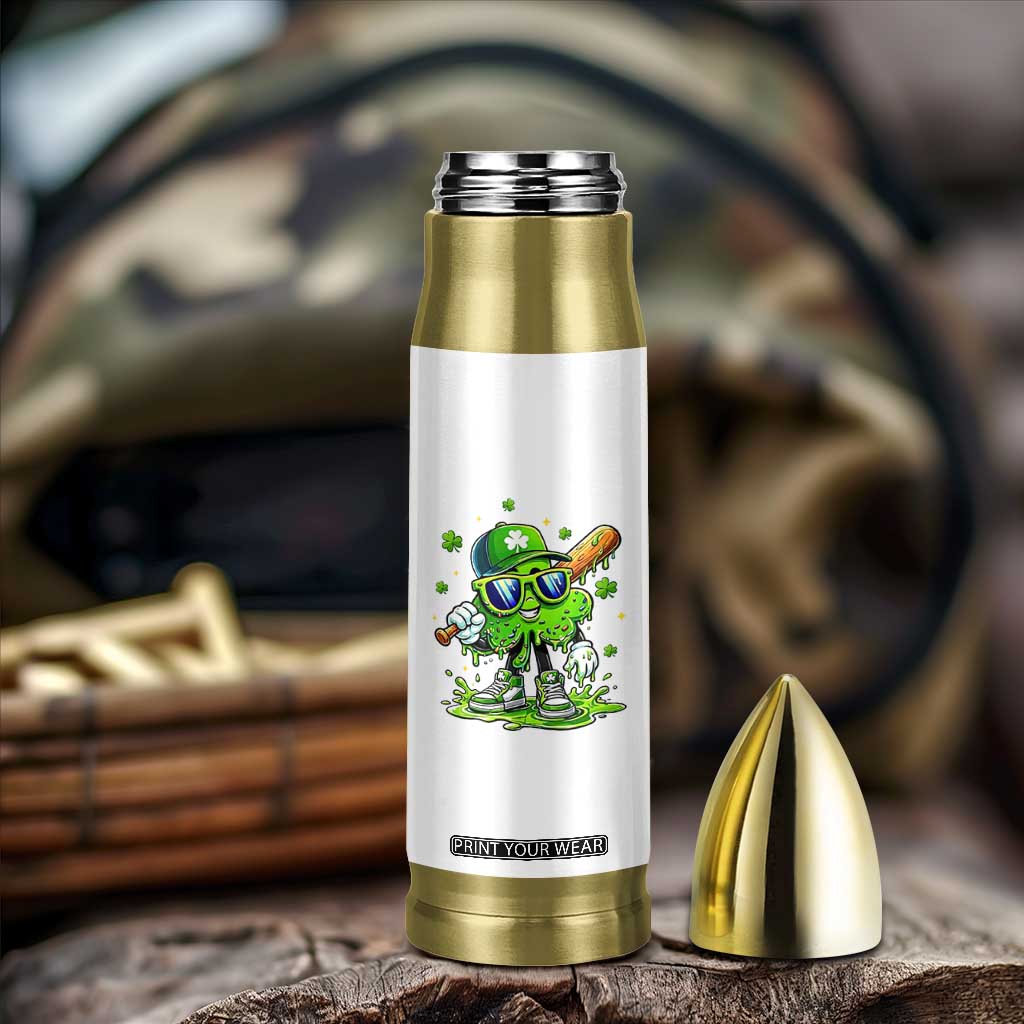 Funny St Patricks Day Clover Baseball Player Gift Bullet Tumbler TS12 Print Your Wear