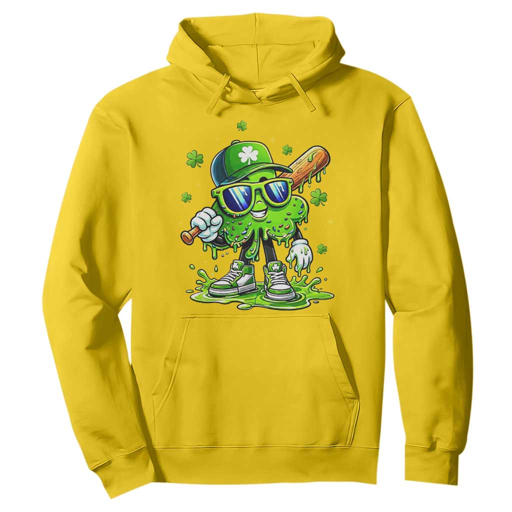 Funny St Patricks Day Clover Baseball Player Gift Hoodie TS12 Daisy Print Your Wear