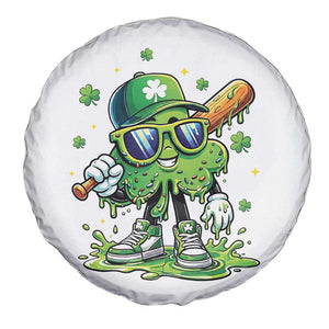 Funny St Patricks Day Clover Baseball Player Gift Spare Tire Cover TS12 Print Your Wear