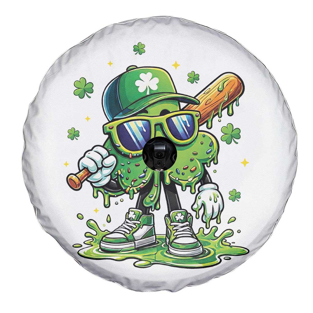 Funny St Patricks Day Clover Baseball Player Gift Spare Tire Cover TS12 Print Your Wear