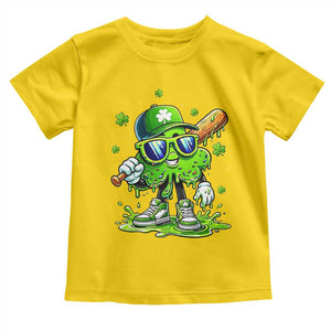 Funny St Patricks Day Clover Baseball Player Gift Toddler T Shirt TS12 Daisy Print Your Wear