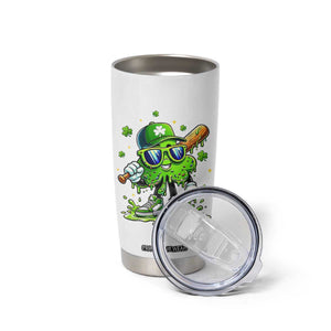 Funny St Patricks Day Clover Baseball Player Gift Tumbler Cup TS12 Print Your Wear
