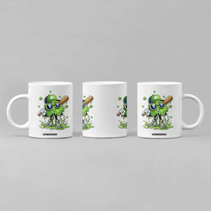 Funny St Patricks Day Clover Baseball Player Gift Coffee Mug TS12 Print Your Wear