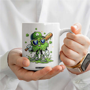 Funny St Patricks Day Clover Baseball Player Gift Coffee Mug TS12 Print Your Wear