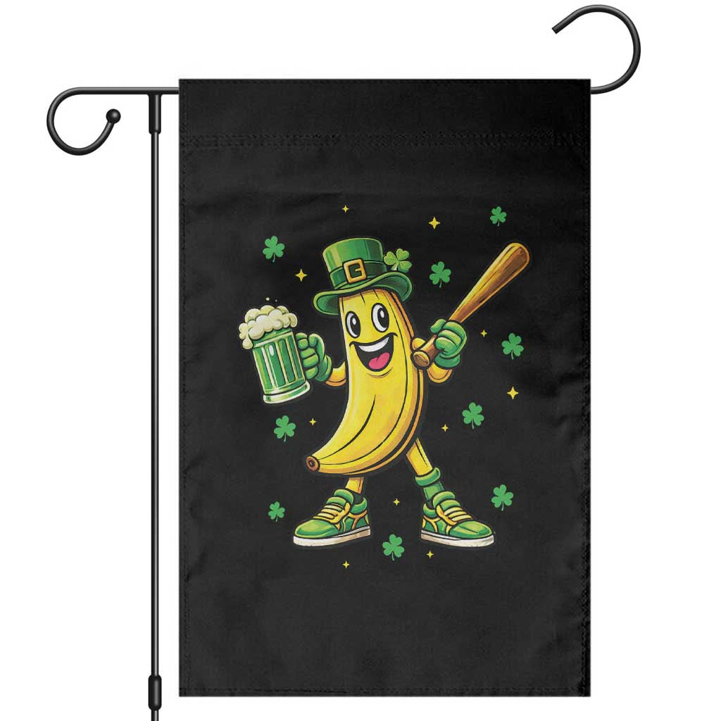 Funny Banana Baseball Player Gift Garden Flag St Patricks Day TS12 Black Print Your Wear