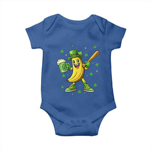 Funny Banana Baseball Player Gift Baby Onesie St Patricks Day TS12 Royal Blue Print Your Wear