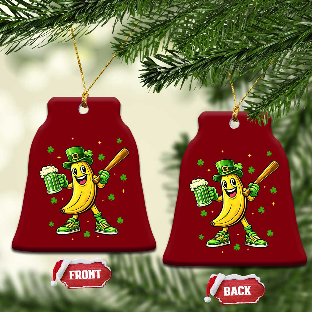Funny Banana Baseball Player Gift Ceramic Ornament St Patricks Day TS12 Print Your Wear
