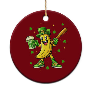 Funny Banana Baseball Player Gift Ceramic Ornament St Patricks Day TS12 1pc Red Print Your Wear