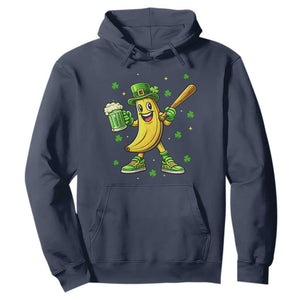 Funny Banana Baseball Player Gift Hoodie St Patricks Day TS12 Navy Print Your Wear