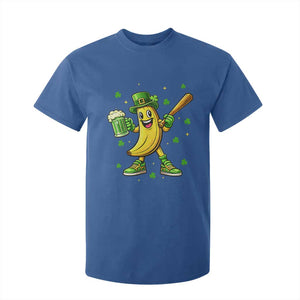 Funny Banana Baseball Player Gift T Shirt For Kid St Patricks Day TS12 Royal Blue Print Your Wear