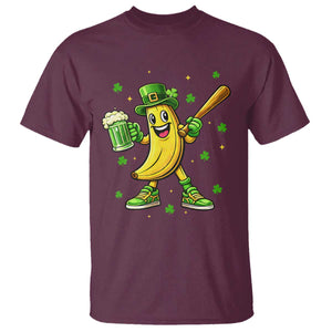 Funny Banana Baseball Player Gift T Shirt St Patricks Day