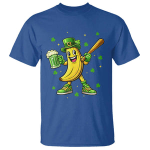 Funny Banana Baseball Player Gift T Shirt St Patricks Day TS12 Royal Blue Print Your Wear