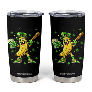 Funny Banana Baseball Player Gift Tumbler Cup St Patricks Day TS12 Black Print Your Wear