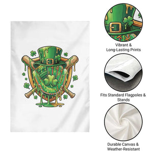 Slimy Shamrock Baseball Glove Garden Flag St Patricks Day Gift TS12 Print Your Wear