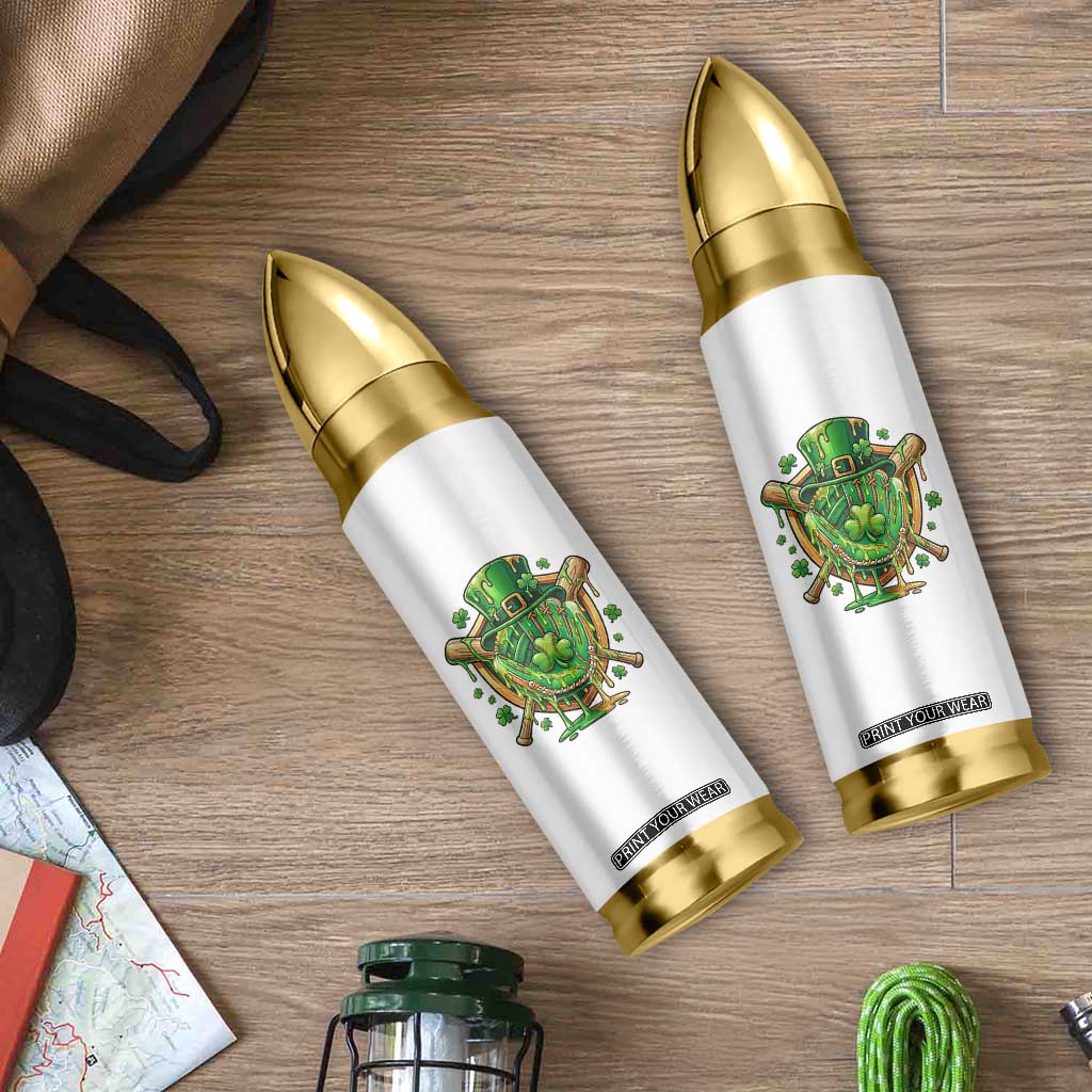 Slimy Shamrock Baseball Glove Bullet Tumbler St Patricks Day Gift TS12 Print Your Wear