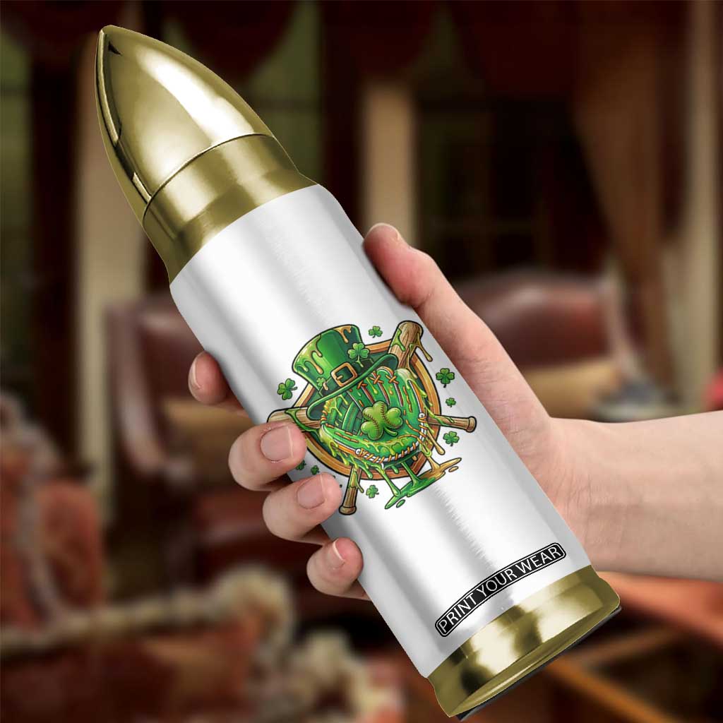 Slimy Shamrock Baseball Glove Bullet Tumbler St Patricks Day Gift TS12 Print Your Wear