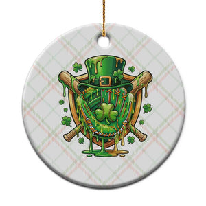 Slimy Shamrock Baseball Glove Ceramic Ornament St Patricks Day Gift TS12 1pc Christmas Plaid Print Your Wear