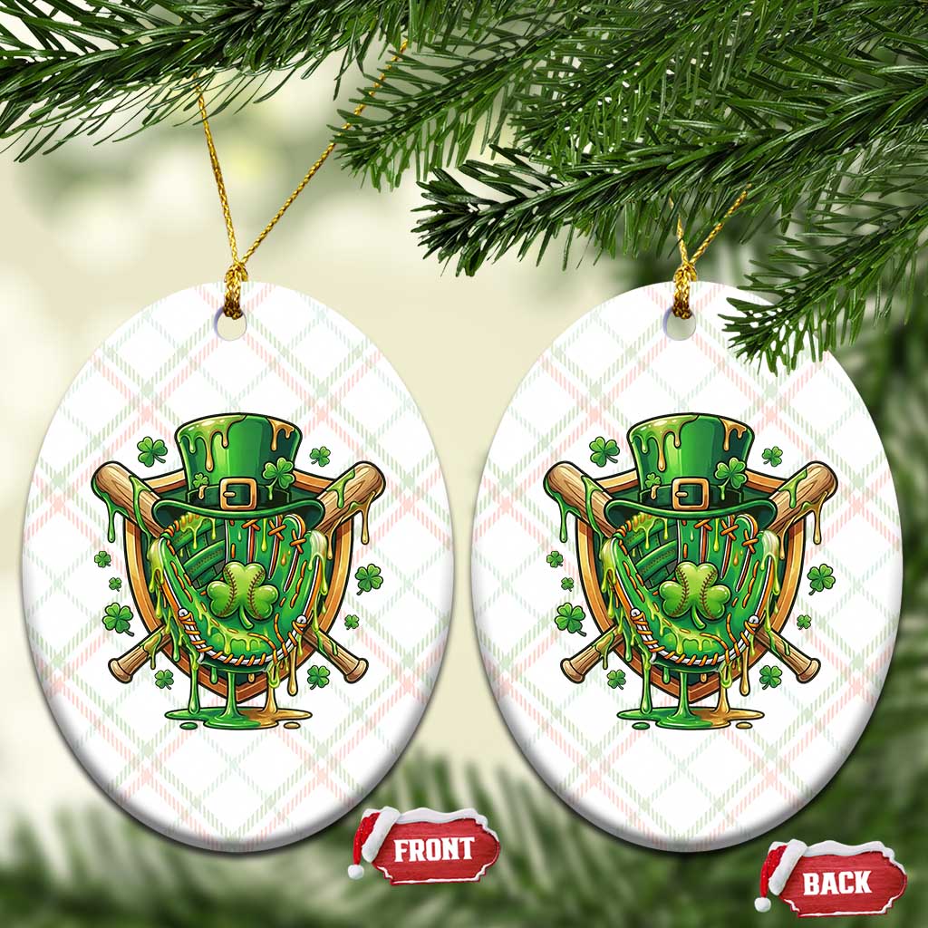 Slimy Shamrock Baseball Glove Ceramic Ornament St Patricks Day Gift TS12 Print Your Wear
