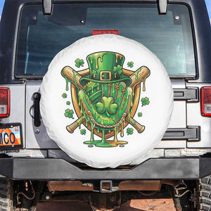 Slimy Shamrock Baseball Glove Spare Tire Cover St Patricks Day Gift TS12 No hole White Print Your Wear