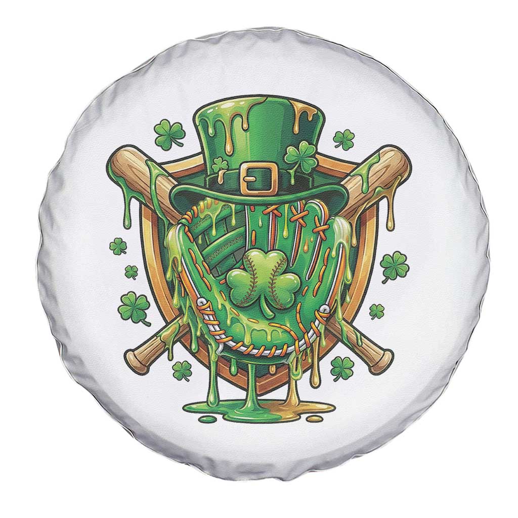 Slimy Shamrock Baseball Glove Spare Tire Cover St Patricks Day Gift TS12 Print Your Wear