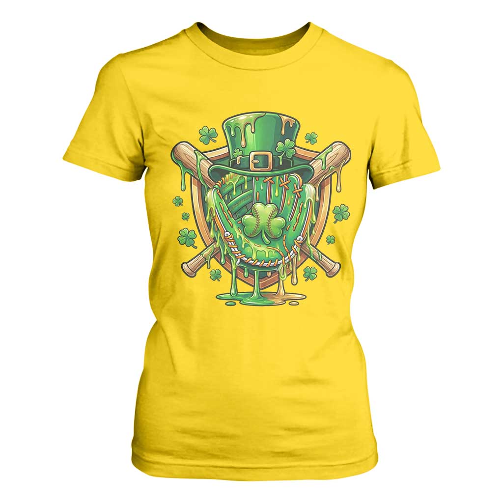 Slimy Shamrock Baseball Glove T Shirt For Women St Patricks Day Gift TS12 Daisy Print Your Wear