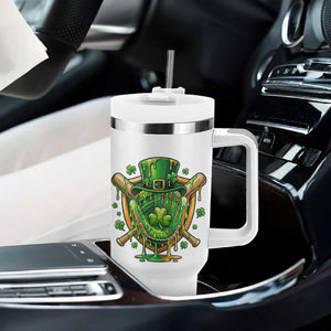 Slimy Shamrock Baseball Glove Tumbler With Handle St Patricks Day Gift TS12 Print Your Wear