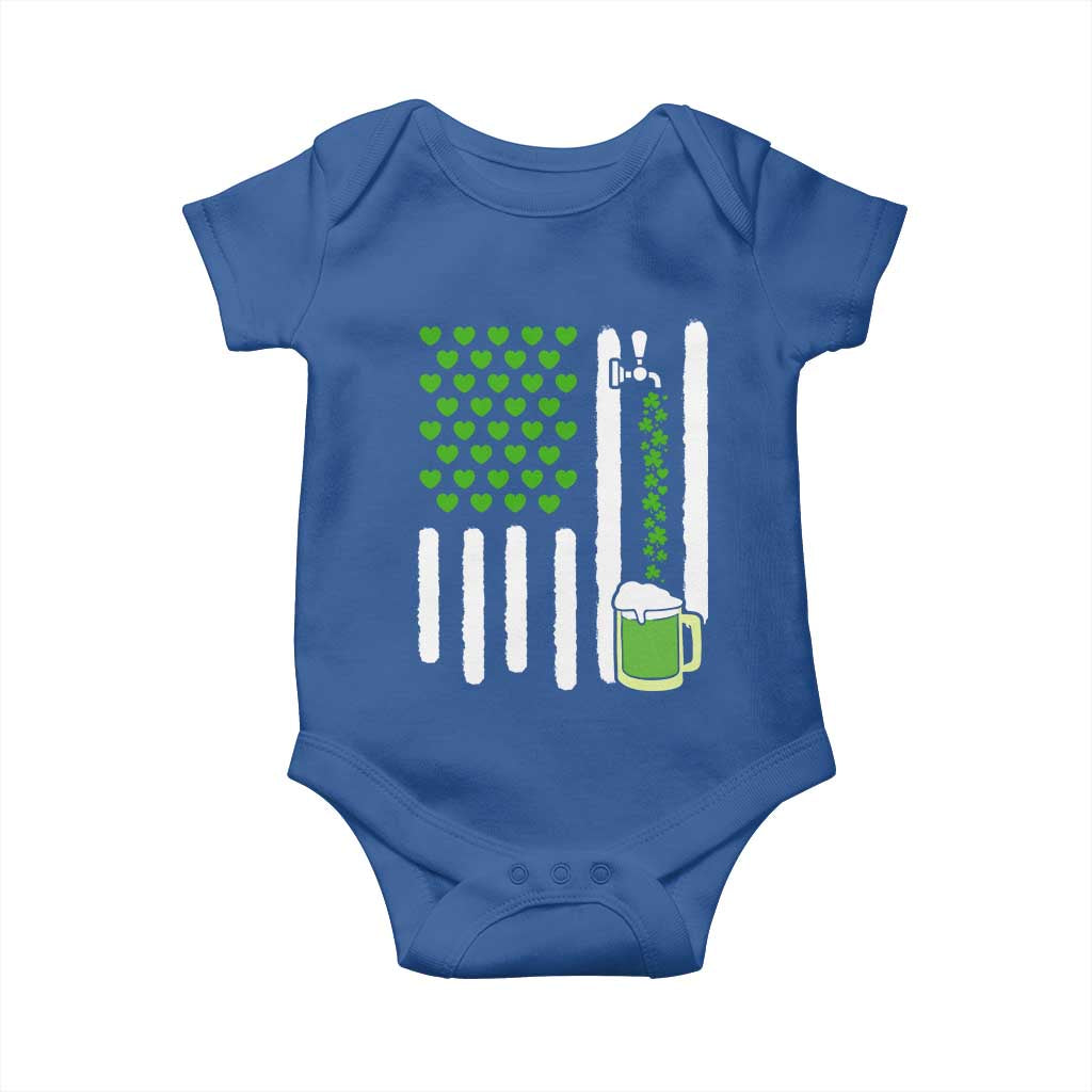 St Patricks Day Irish American Pride Gift Baby Onesie TS12 Royal Blue Print Your Wear