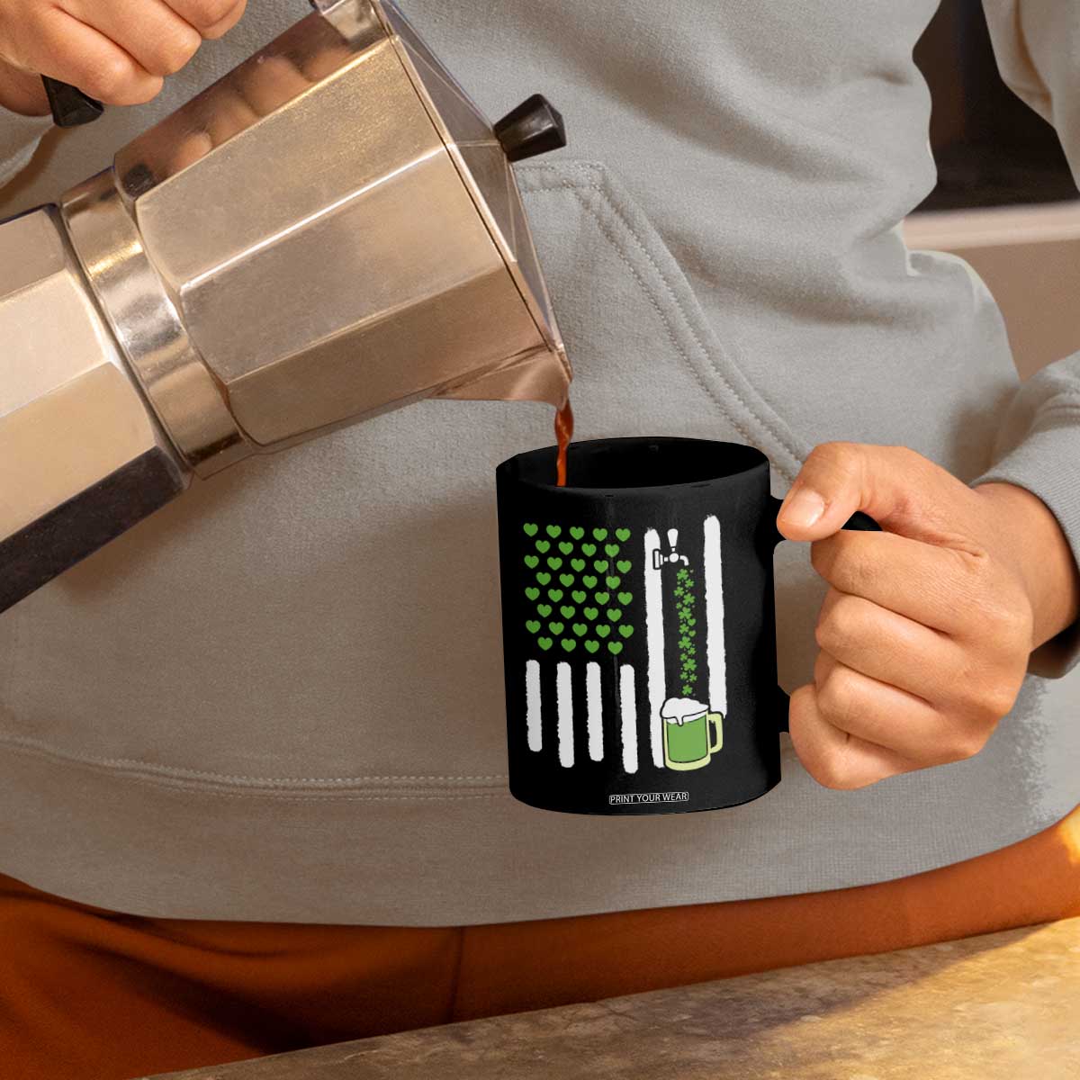 St Patricks Day Irish American Pride Gift Coffee Mug TS12 Print Your Wear