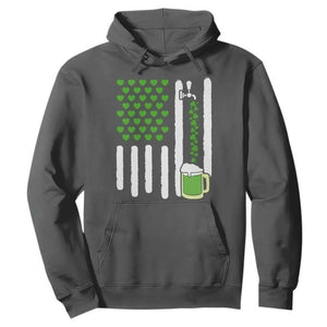 St Patricks Day Irish American Pride Gift Hoodie TS12 Dark Heather Print Your Wear